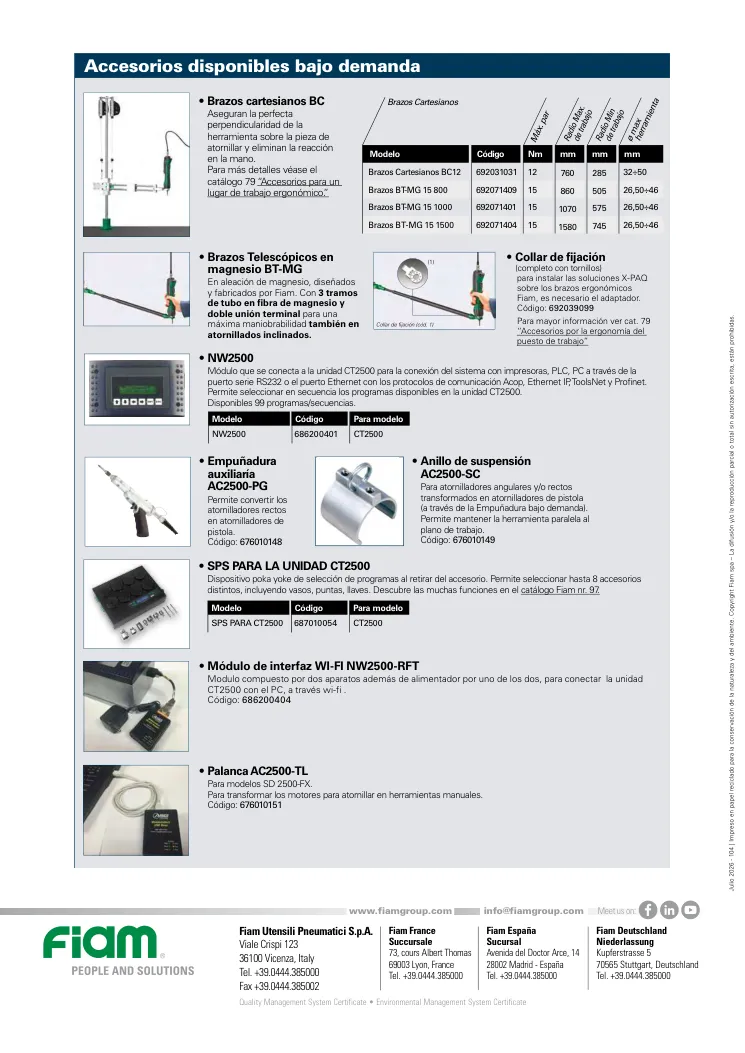 Hoja de catálogo · página PDF 10 · NW2500-RFT