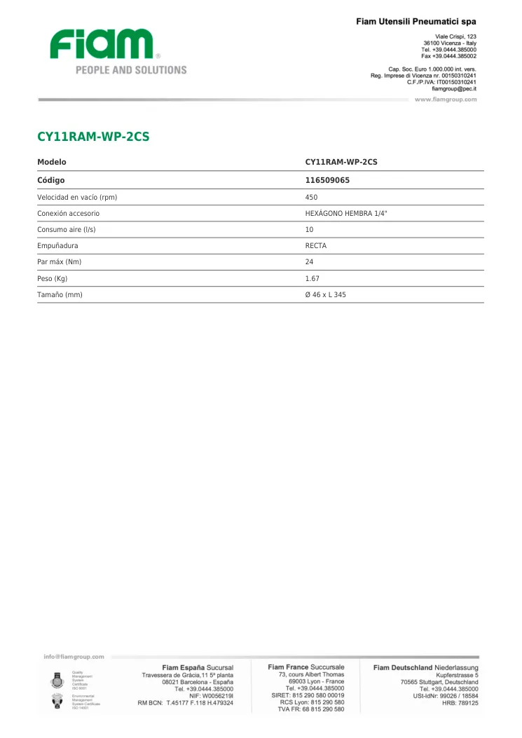 Ficha técnica · CY11RAM-WP-2CS · CY11RAM-WP-2CS