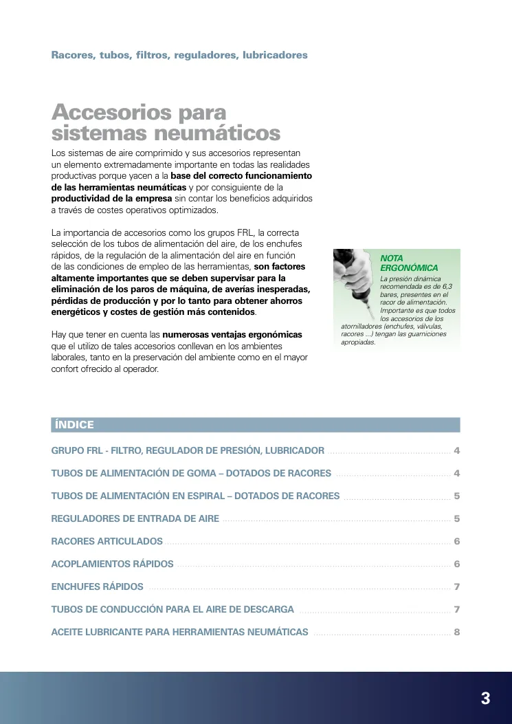 Hoja de catálogo · página PDF 3 · ACEITE LUBRICANTE
