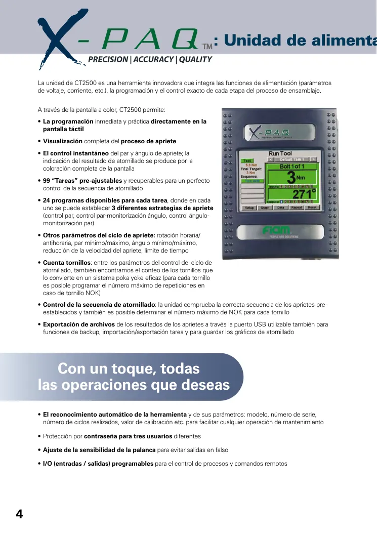 Hoja de catálogo · página PDF 4 · CT2500