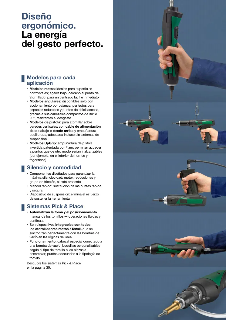 Hoja de catálogo · página PDF 5 · EMPUÑADURA DE PISTOLA