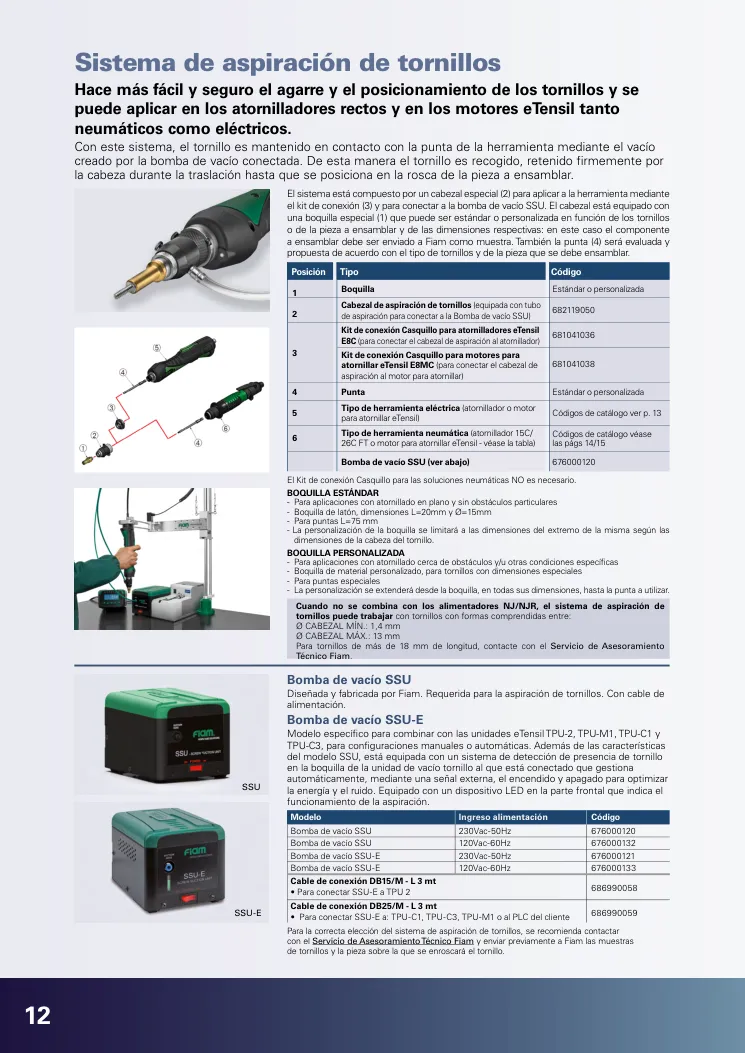 Hoja de catálogo · página PDF 12 · KIT