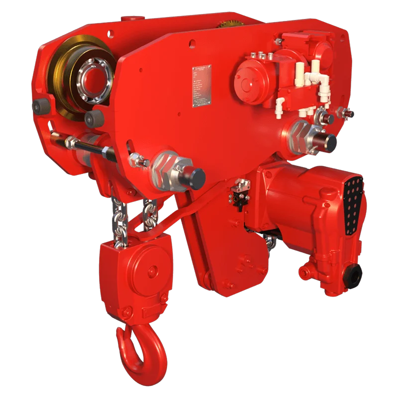 RED ROOSTER LIFTING TMH-6000/2-LHR Low Headroom Air Hoist — Carros y conjuntos de elevación · neumático