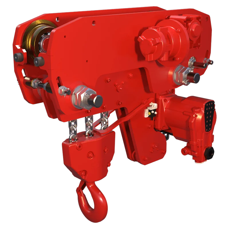 RED ROOSTER LIFTING TMH-9000/3-LHR Low Headroom Air Hoist — Carros y conjuntos de elevación · neumático