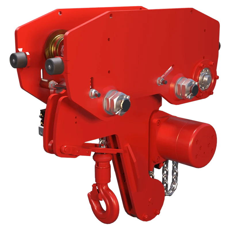 RED ROOSTER LIFTING TCR-500-LHR Low Headroom Air Hoist — Carros y conjuntos de elevación · neumático