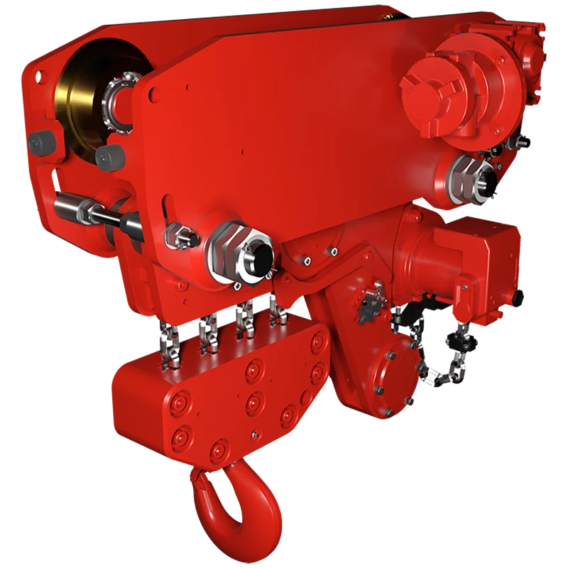 RED ROOSTER LIFTING TCR-12000-LHR Low Headroom Air Hoist — Carros y conjuntos de elevación · neumático