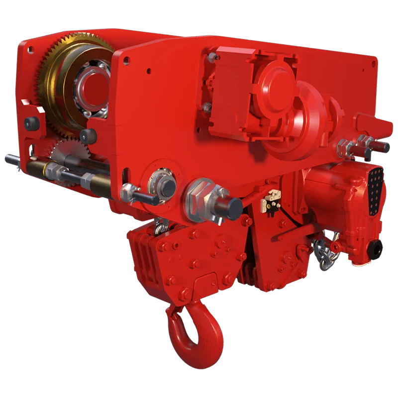 RED ROOSTER LIFTING TMH-15T-LHR Low Headroom Air Hoist — Carros y conjuntos de elevación · neumático