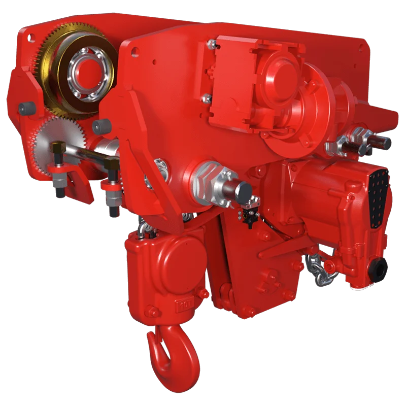 RED ROOSTER LIFTING TMH-10T-LHR Low Headroom Air Hoist — Carros y conjuntos de elevación · neumático