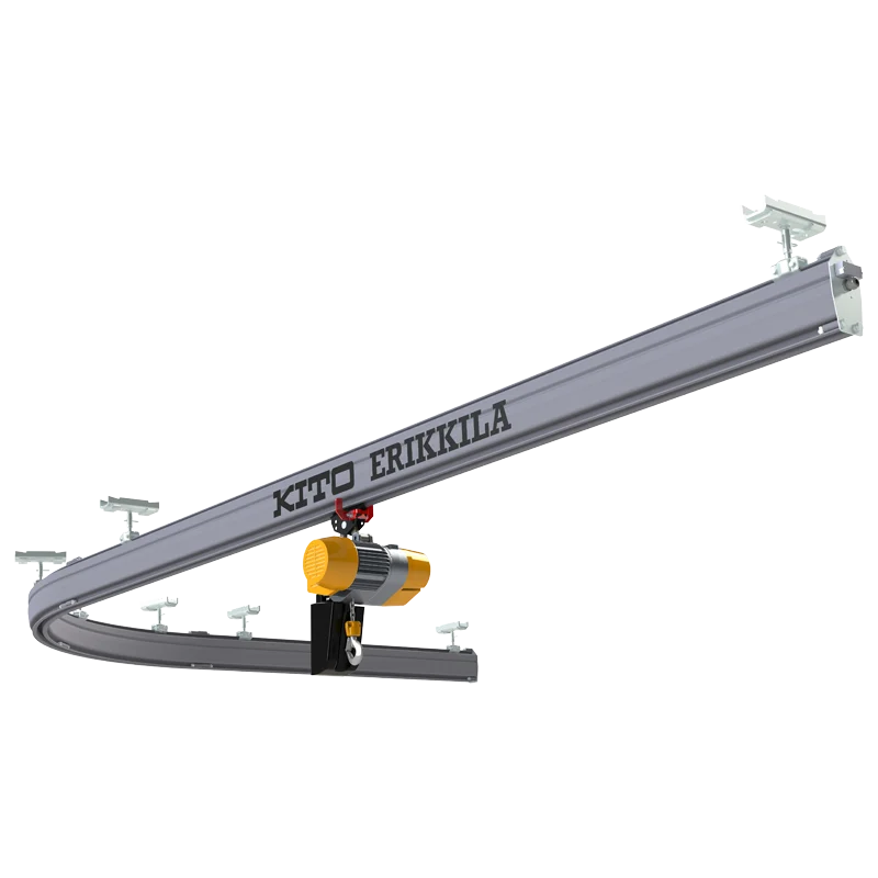 KITO ERIKKILA Curved Monorail Hoist Tracks — Sistemas ligeros de grúa