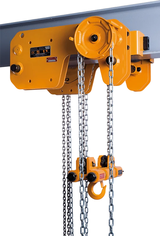 KITO SHB050 Low Headroom Manual Chain Hoist — Carros y conjuntos de elevación · manual