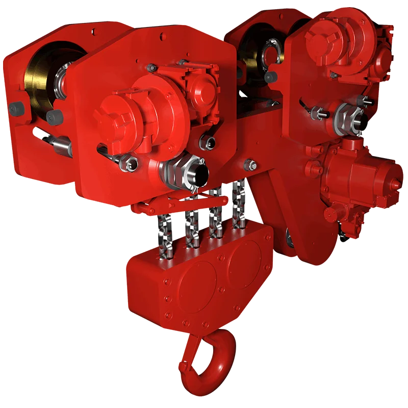 RED ROOSTER LIFTING TNC-20/4-LHR Low Headroom Air Hoist — Carros y conjuntos de elevación · neumático