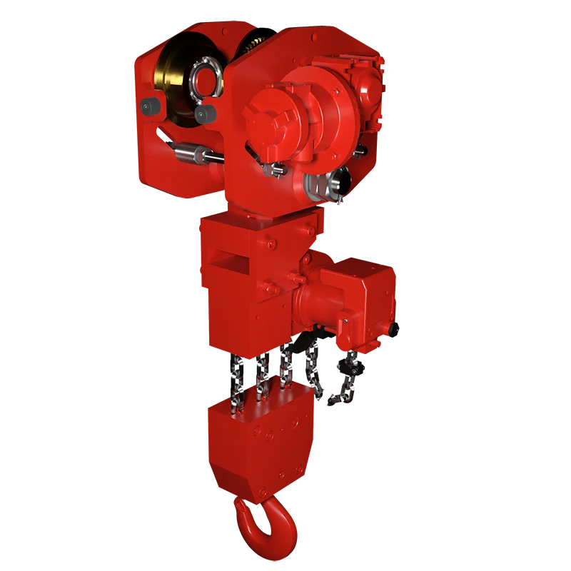 RED ROOSTER LIFTING TCR-9000/3-AT10S Air Hoist & Trolley — Carros y conjuntos de elevación · neumático