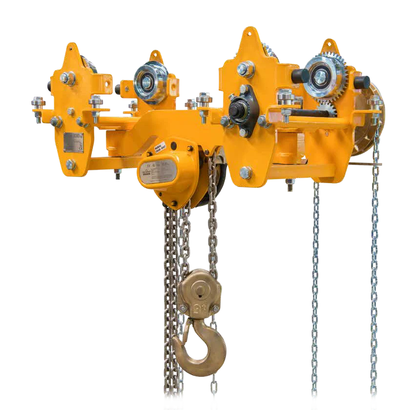 KITO VAN LEUSDEN ATEX Articulated Low Headroom Hoist & Trolley — Carros y conjuntos de elevación · manual