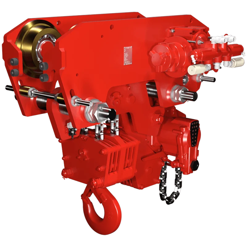 RED ROOSTER LIFTING TMH-20T-LHR Low Headroom Air Hoist — Carros y conjuntos de elevación · neumático